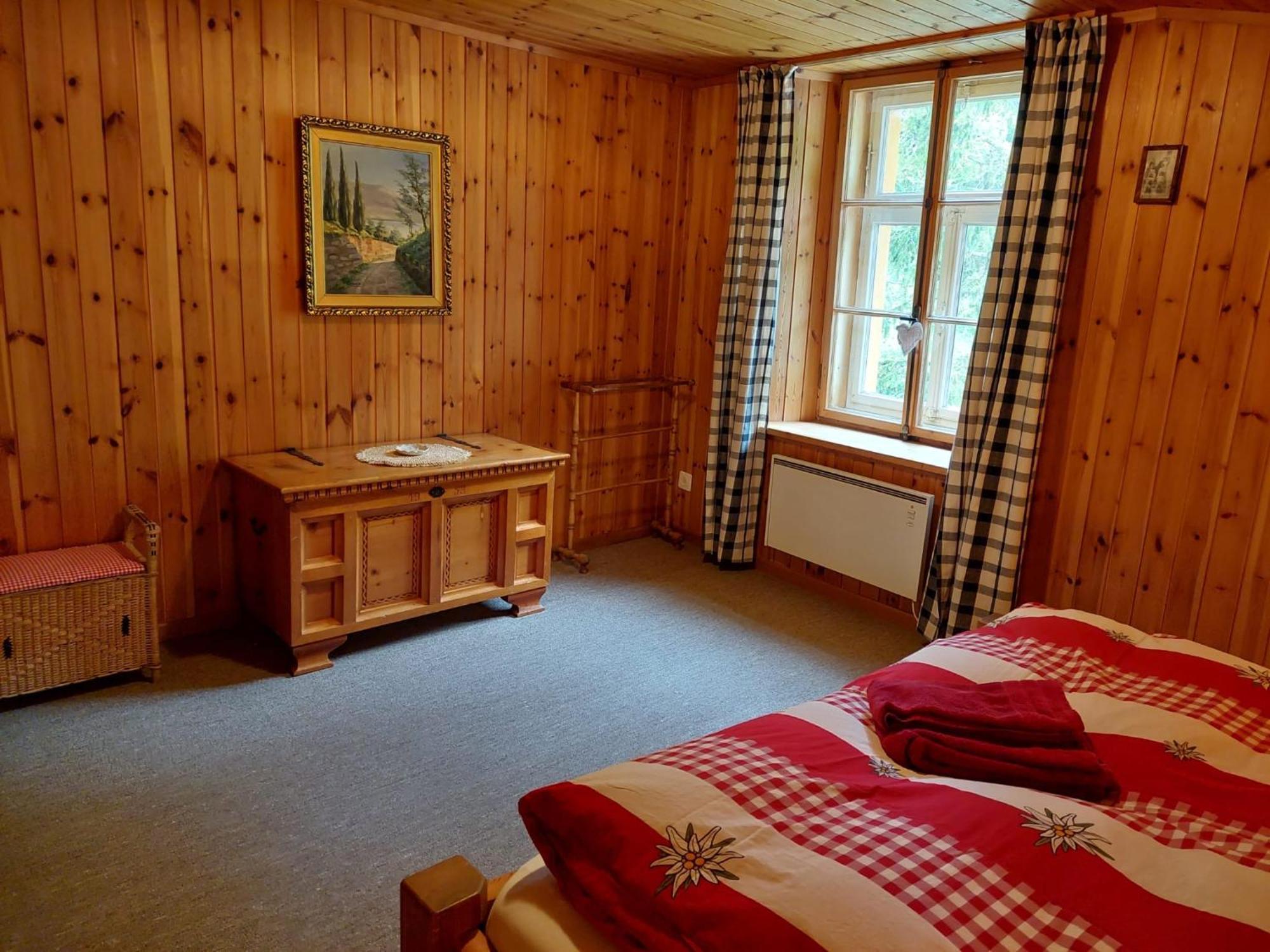 Haus La Punt, Savognin Lejlighed Rona Værelse billede